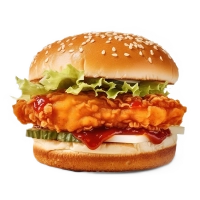 Heerlijke krokante kipburger