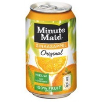 Hero Sinaasappel 100% sap 25cl blik